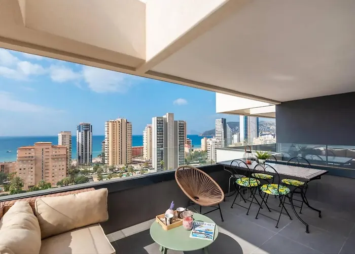 Apartment H&m Con Padel, Piscina Y Vistas Al Mar Calpe